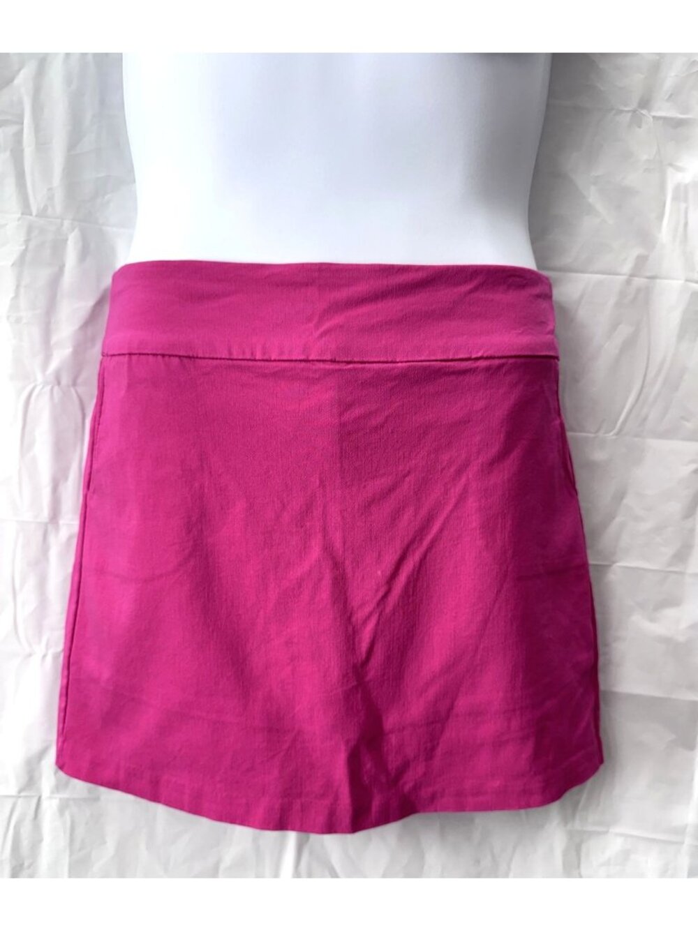 Zac & Rachel Pink Skort Women's Size 8 Pull-On Stretch Knit Pockets Casual